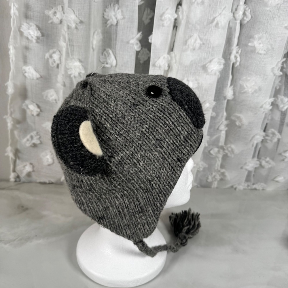 Kyber Outerwear Wool Koala Bear Hat Ear Flaps Funky Zoo Collection Adult L New - Picture 7 of 14